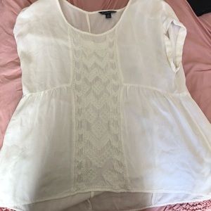 American Eagle white top size small